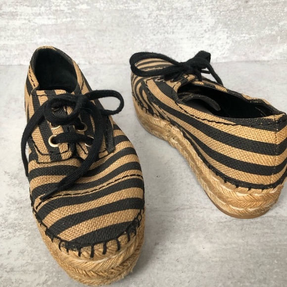 Alice And Olivia Rory Platform Lace Up Espadrilles EU 38.5 - Picture 2 of 13